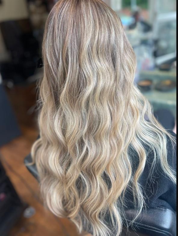 Blonde balayage at Vogue Hair Studio